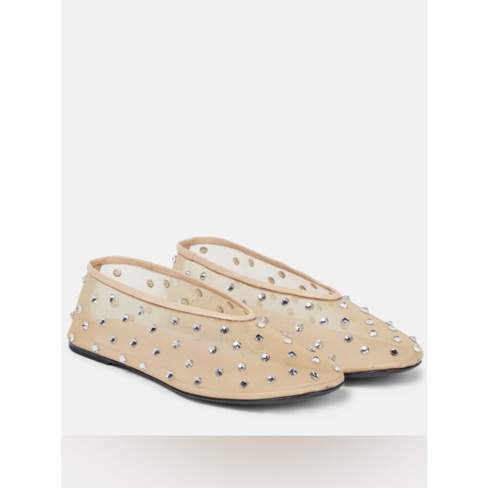 Khaite Marcy crystal-embellished ballet flats 7.5